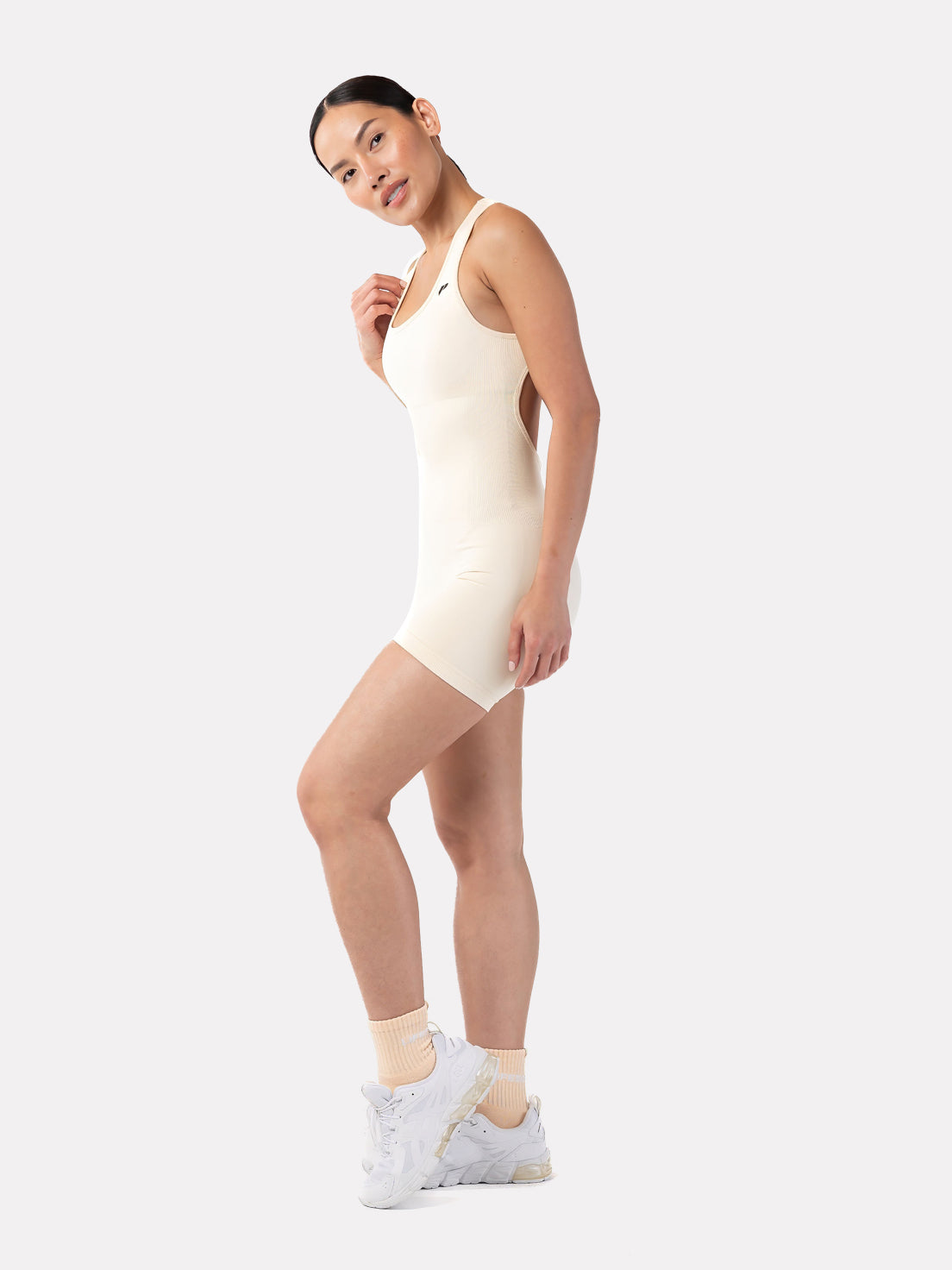 AMARA BODYSUIT SHORTS - OFF WHITE - LIFESOPECHE
