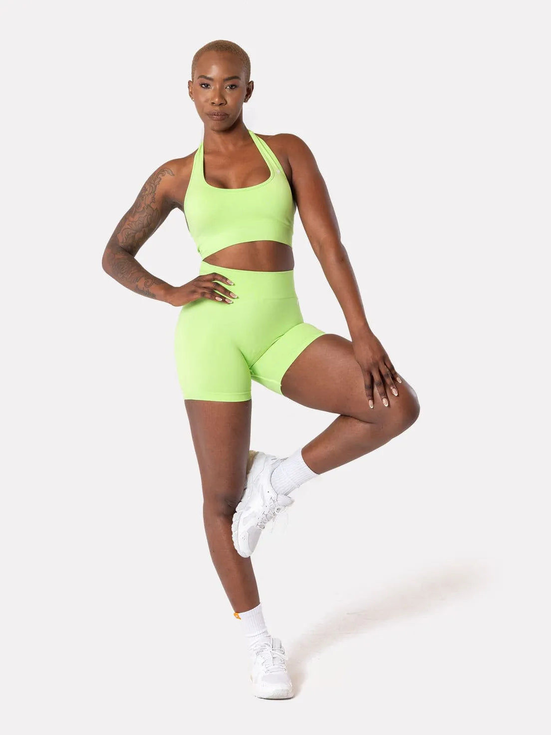 EMMAH SHORTS - LIME KALI