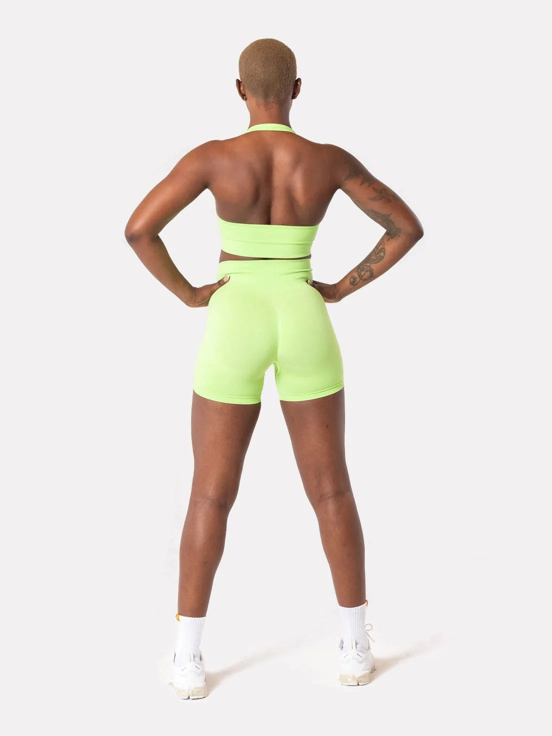 EMMAH SHORTS - LIME KALI