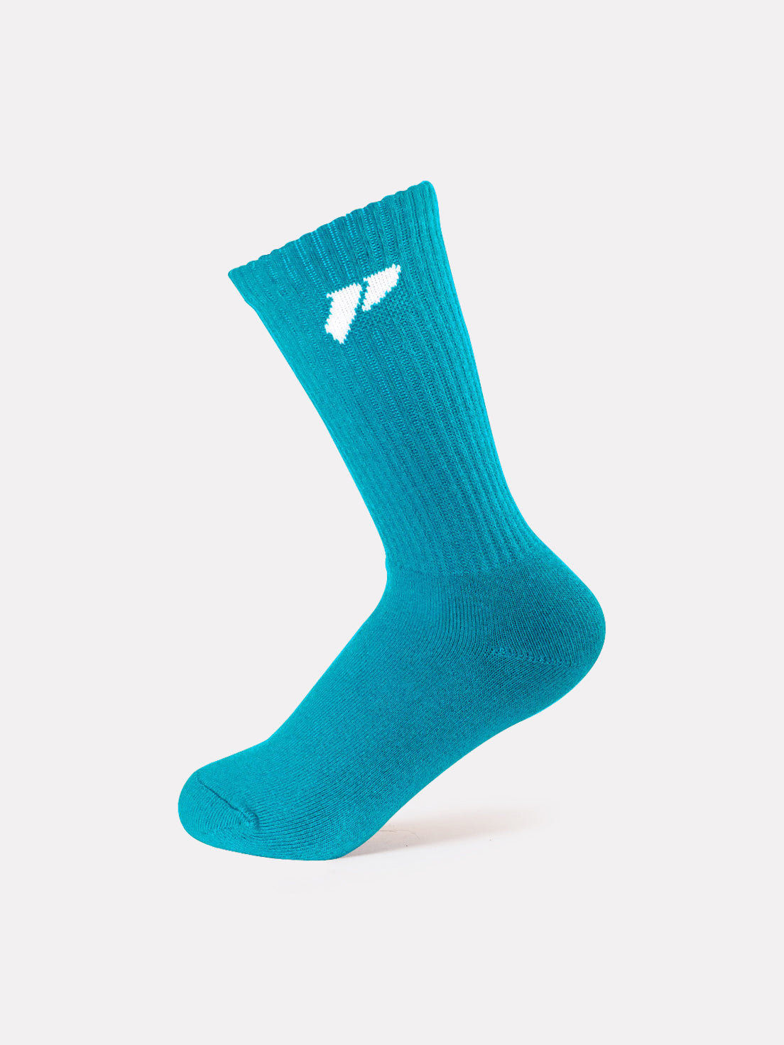 CREW JACQUARD SOCKS - TEAL - LIFESOPECHE