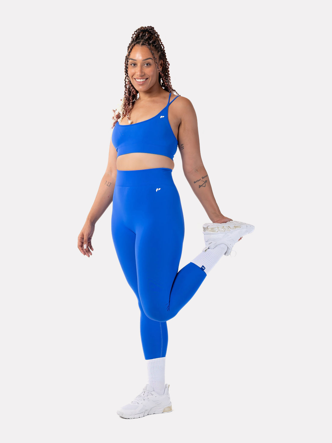 WHITE CREW LABEL SOCKS - COBALT BLUE - LIFESOPECHE