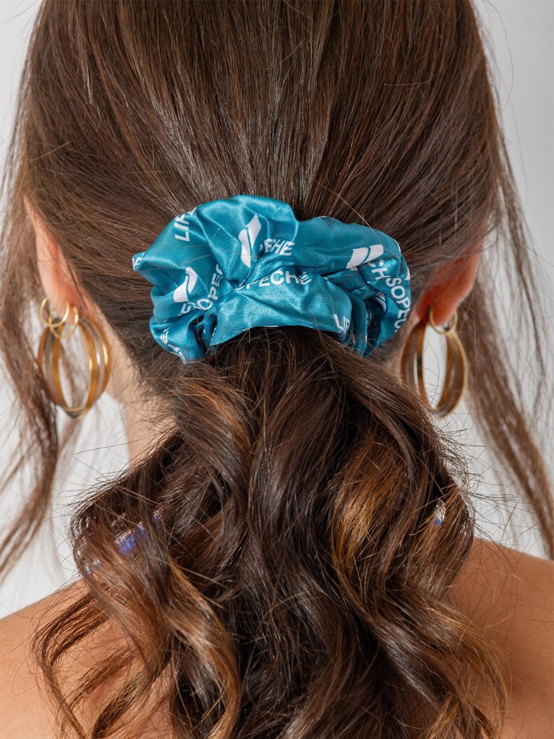 HAIR SCRUNCHIES - TEAL - LIFESOPECHE