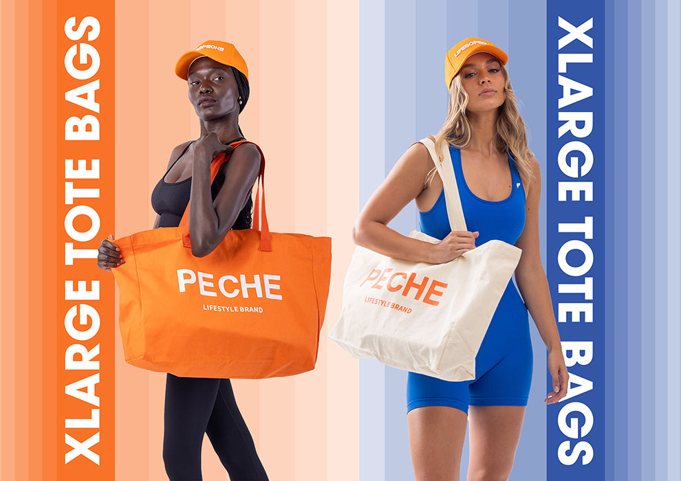 XL Canvas Tote Bag by LSP - Orange