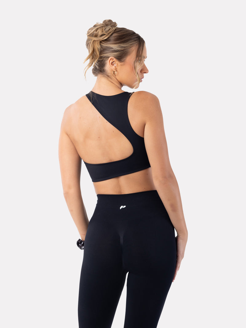 SPORTS BRA - BLACK KHOSI - LIFESOPECHE