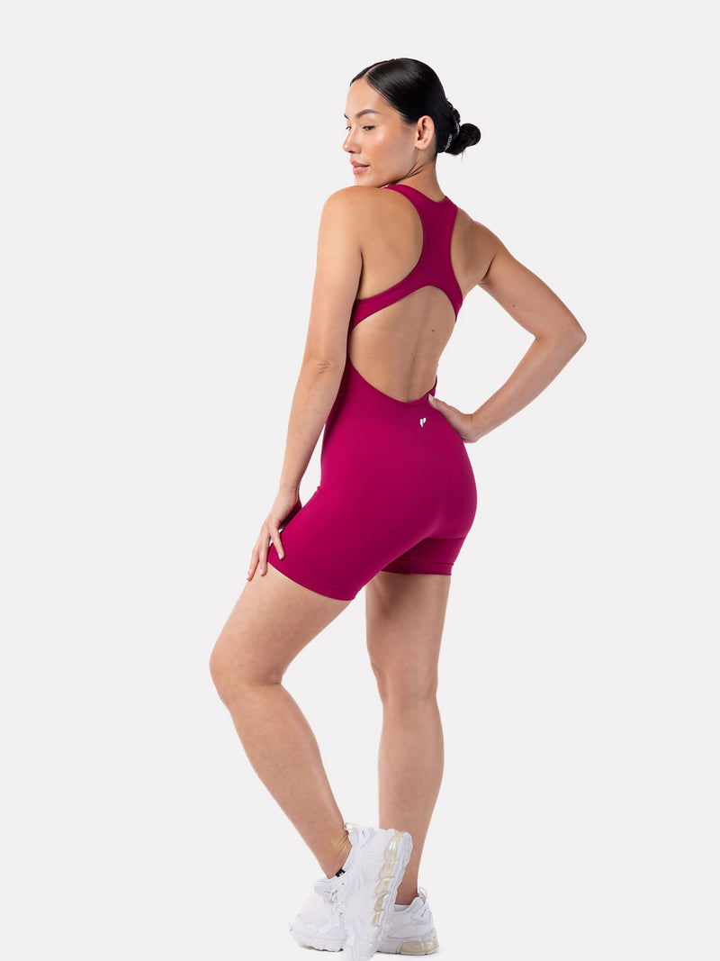 AMARA BODYSUIT SHORTS - WINE - LIFESOPECHE