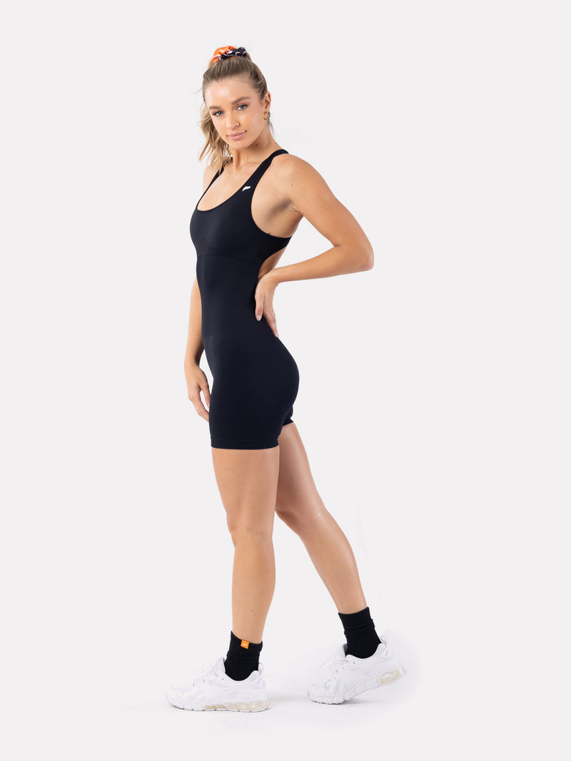 AMARA BODYSUIT SHORTS - BLACK - LIFESOPECHE