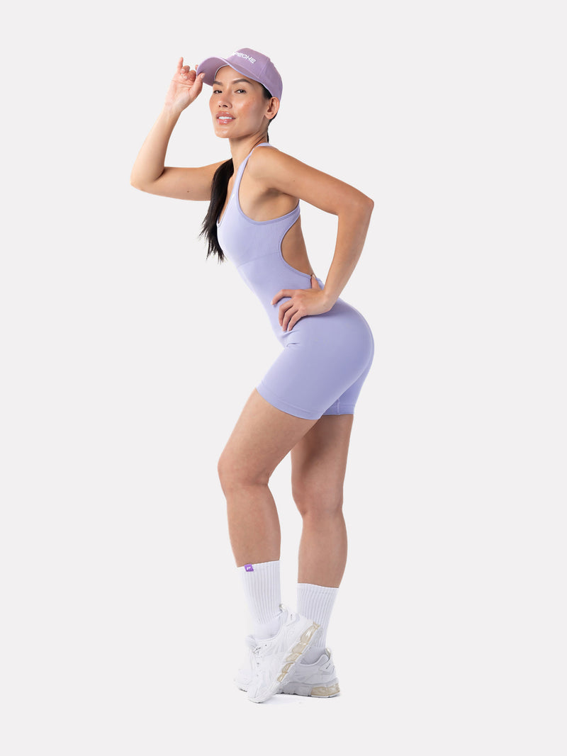 AMARA BODYSUIT SHORTS - MAUVE - LIFESOPECHE