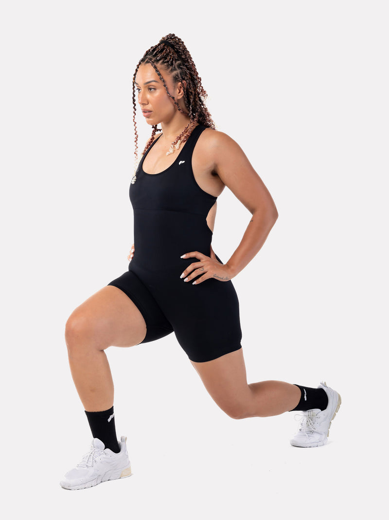 AMARA BODYSUIT SHORTS - BLACK - LIFESOPECHE