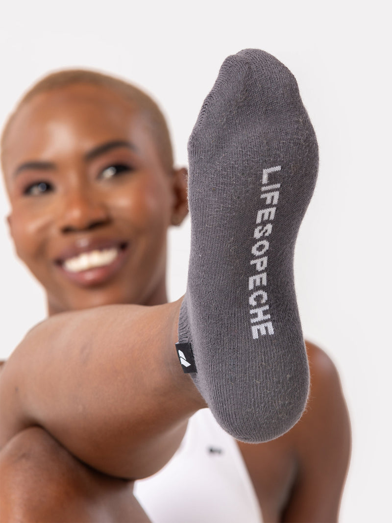 HIDDEN LABEL SOCKS - GREY - LIFESOPECHE