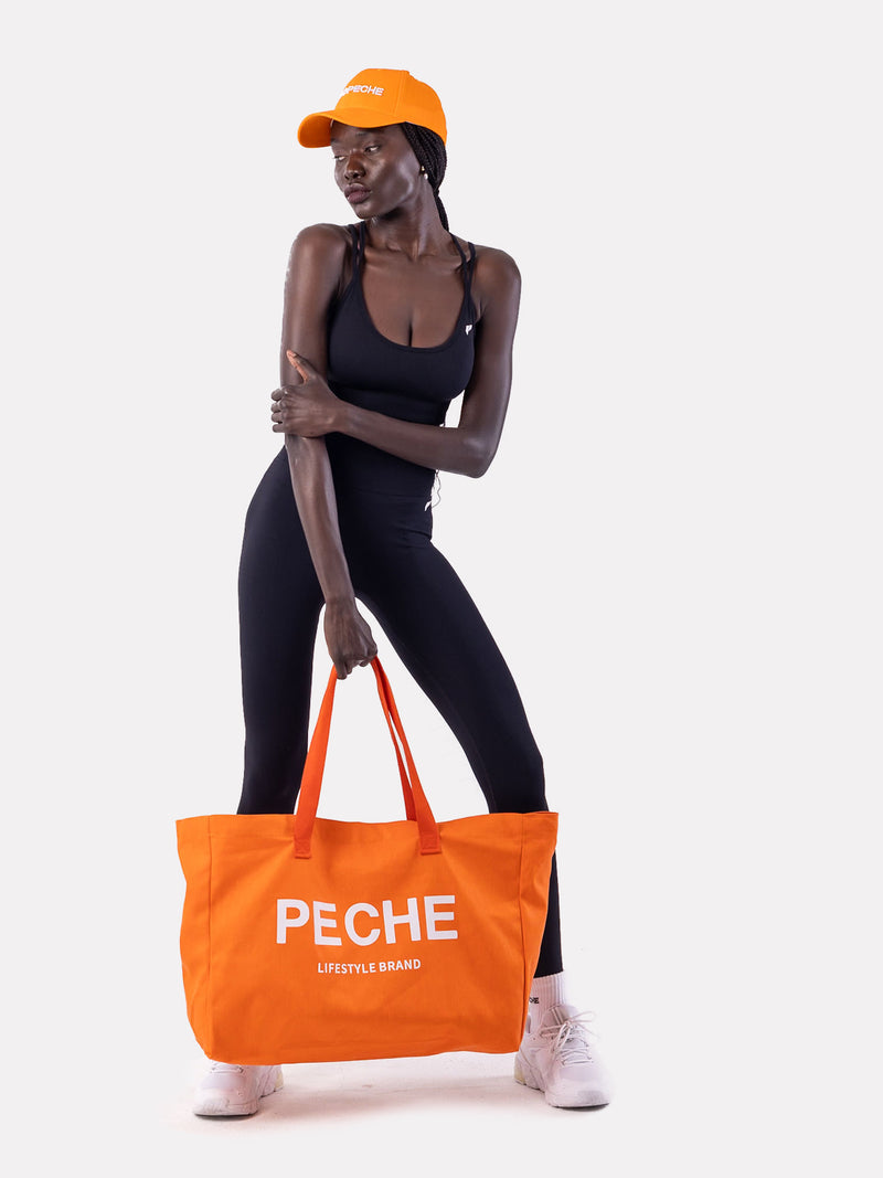 CANVAS TOTE BAGS - ORANGE - LIFESOPECHE