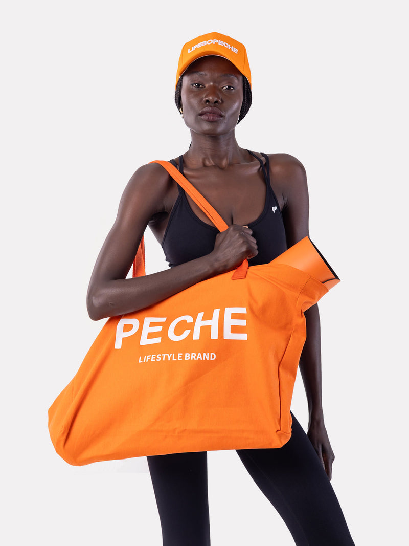 CANVAS TOTE BAGS - ORANGE - LIFESOPECHE