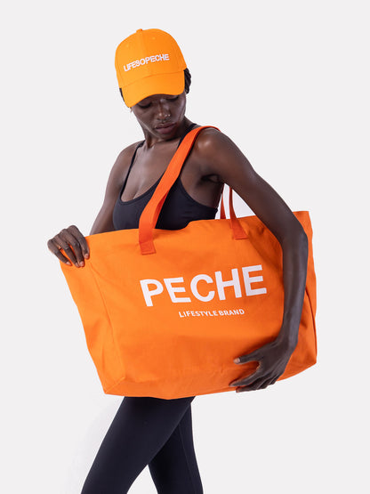 CANVAS TOTE BAGS - ORANGE