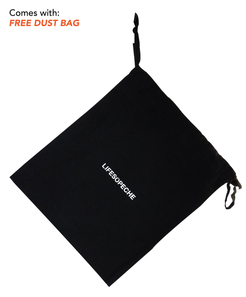 Black Cap with Free Dustbag by LSP - White P