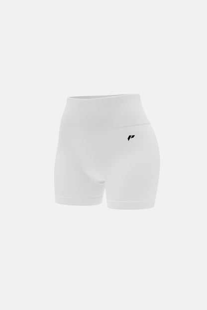 white emmah workout shorts
