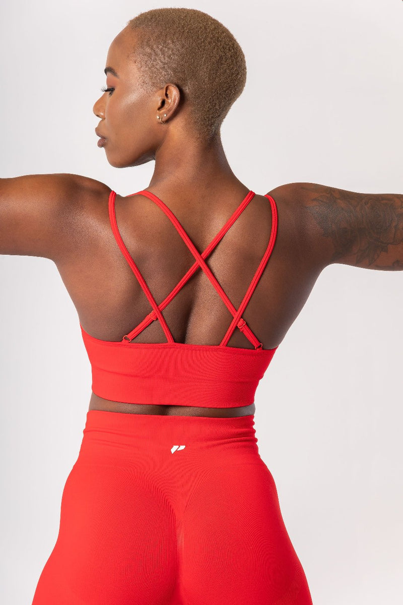 CYNTHIA SPORTS BRA - RED KWEZI - LIFESOPECHE