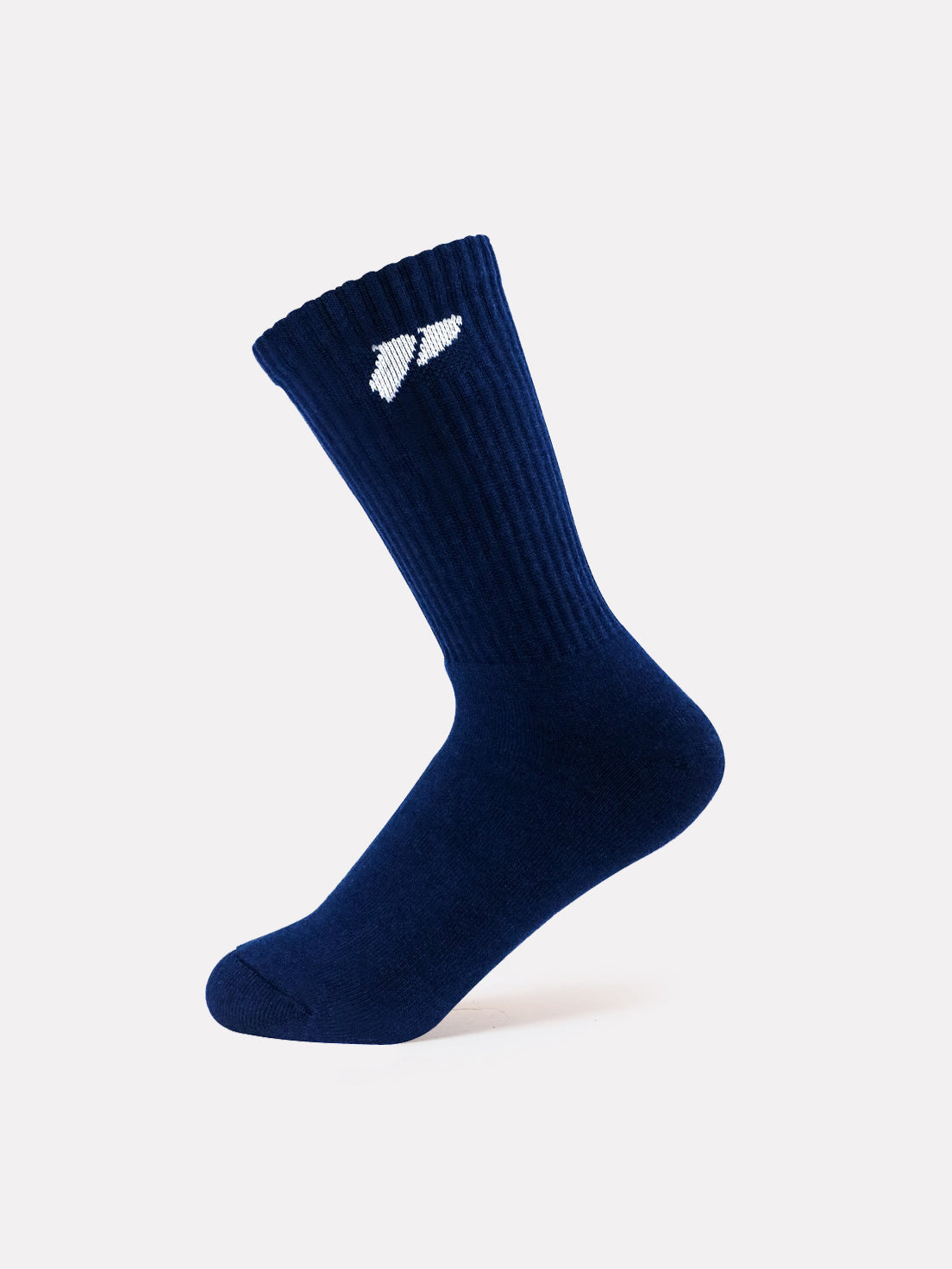 CREW JACQUARD SOCKS - NAVY