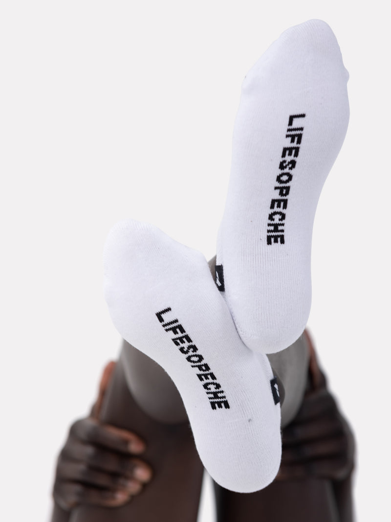 HIDDEN LABEL SOCKS - WHITE - LIFESOPECHE