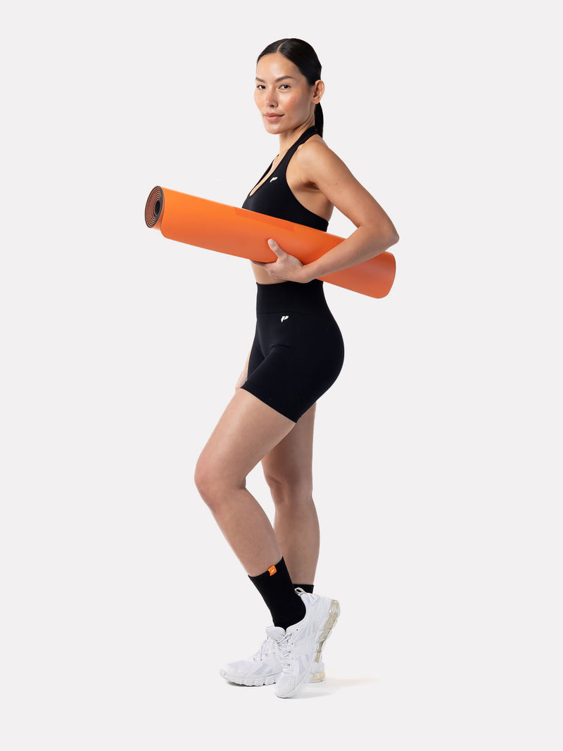 BLACK CREW LABEL SOCKS - ORANGE - LIFESOPECHE