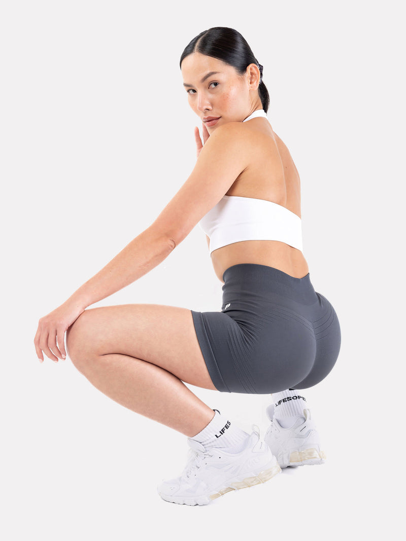 MID CREW LABEL SOCKS - WHITE - LIFESOPECHE