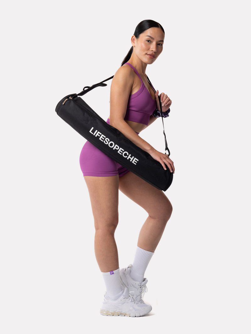 WHITE CREW LABEL SOCKS - PURPLE - LIFESOPECHE