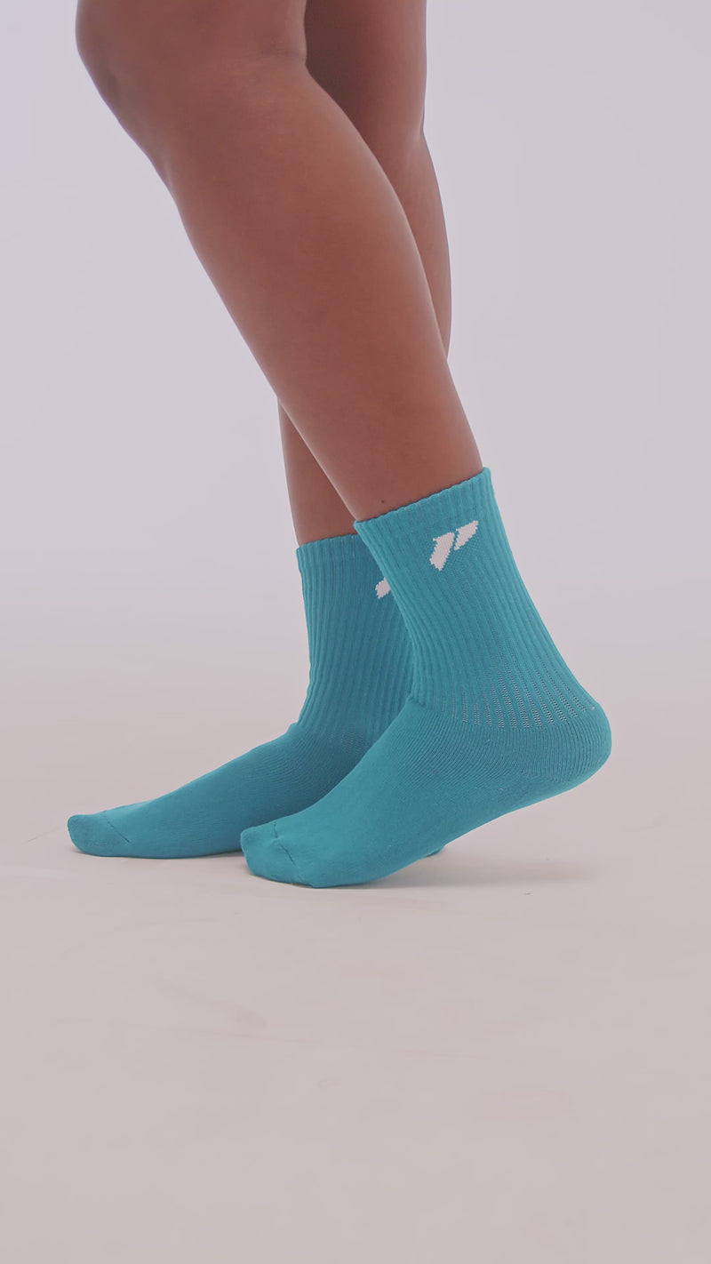 Sock Crew Jacquard by LSP - Teal
