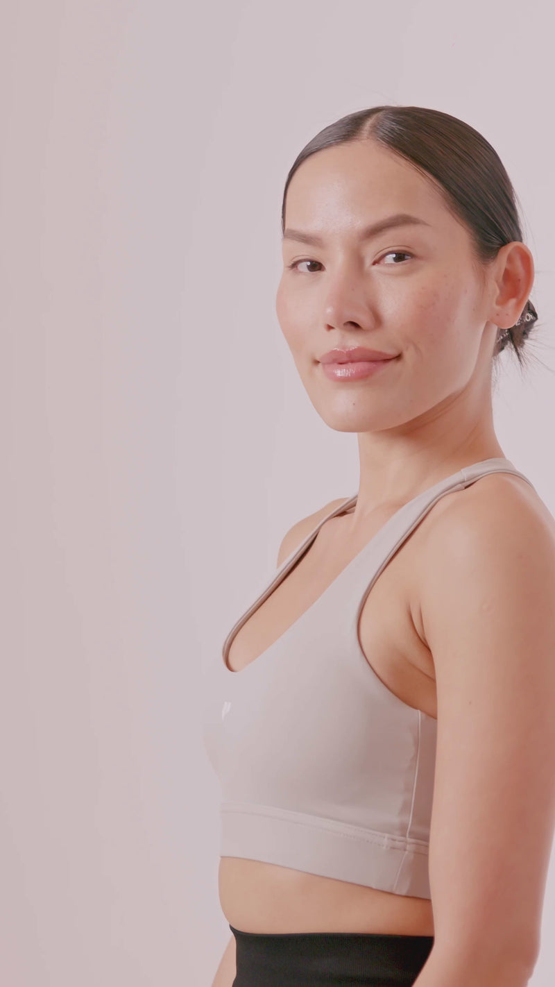 URBAN Sports Bra by LSP - GREY Stripes Tinka