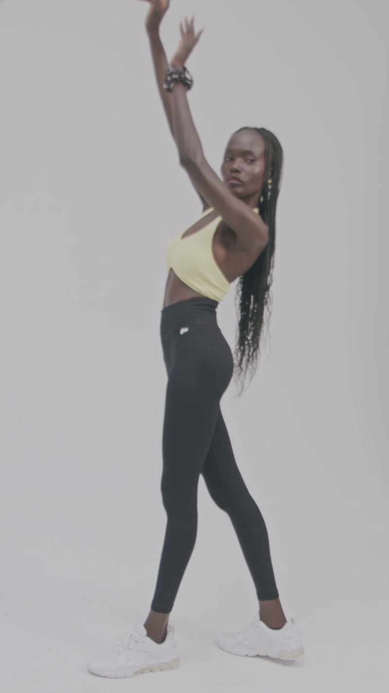 HALTER Sports Bra by LSP - SUN Yellow