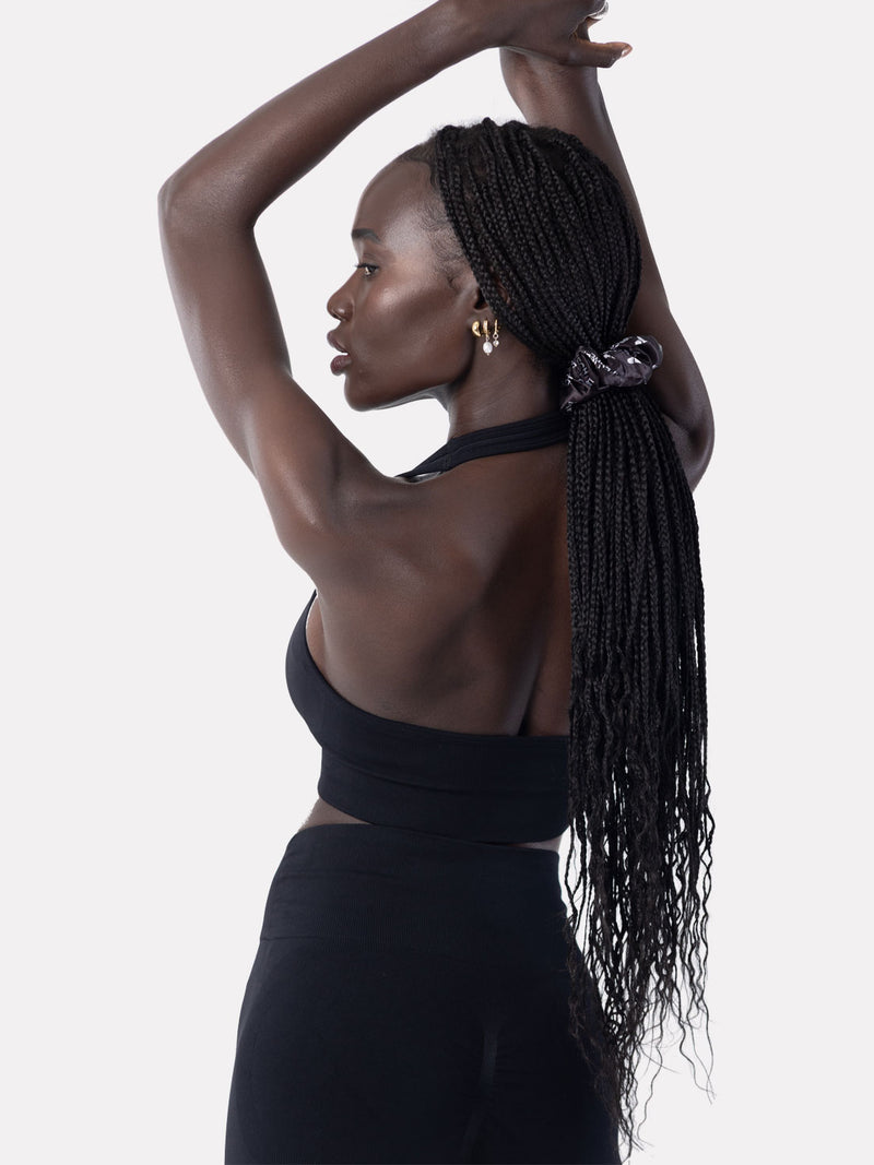 HAIR SCRUNCHIES - BLACK - LIFESOPECHE